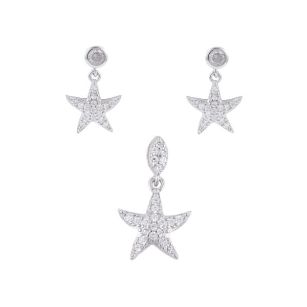 EARING PENDENT MICRO CZ SET 925ST -10535