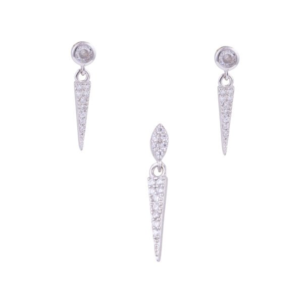 EARING PENDENT MICRO CZ SET 925ST -10536