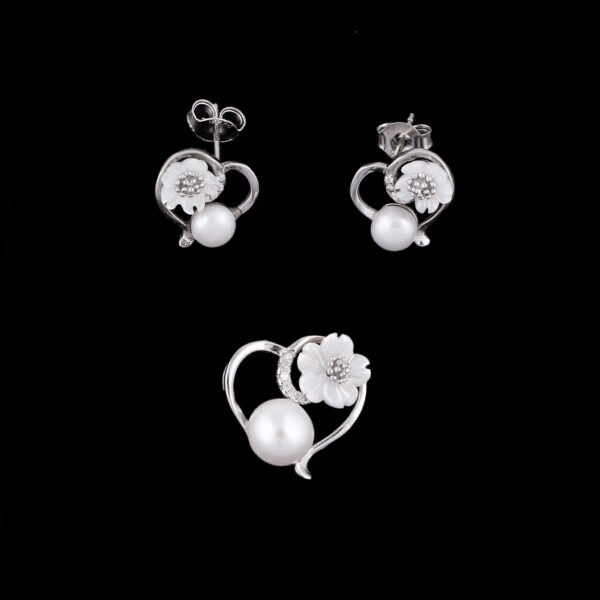 EARING PENDENT SET MICRO 925ST MOP RH - 10774